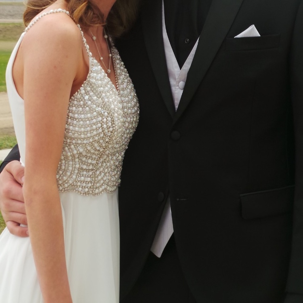 White prom dress